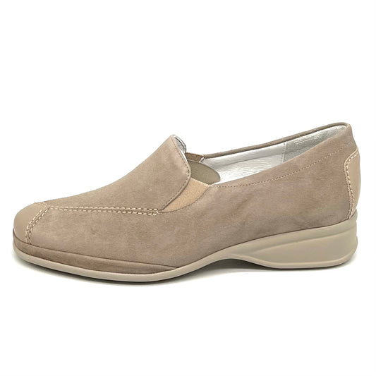 Damen Komfort Slipper Beige von Semler 17691
