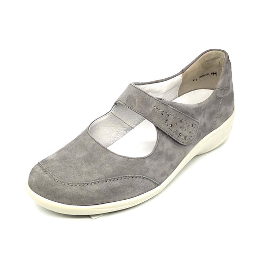 Damen Klettballerina Grau Semler 16460