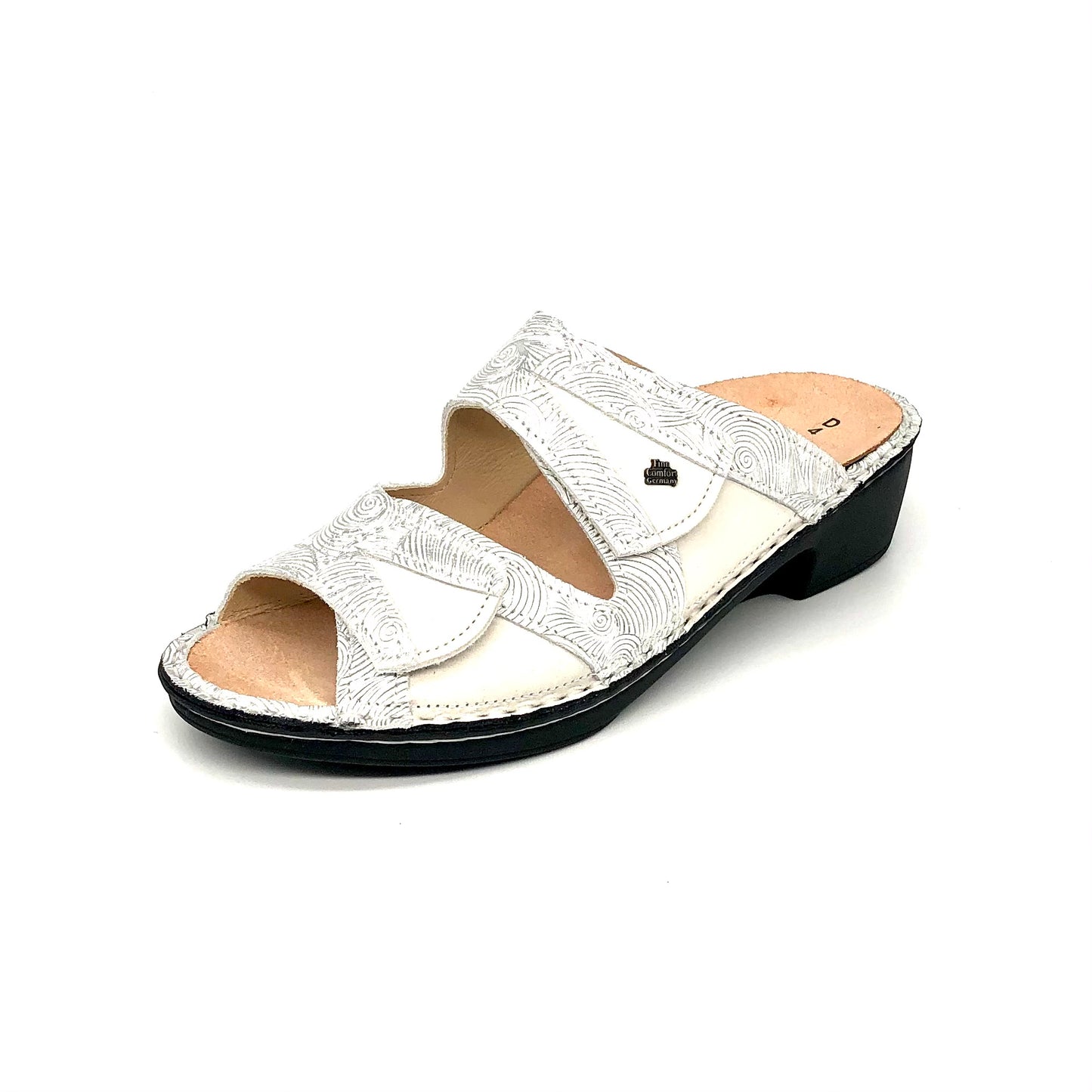 Damen Pantolette Beige Silber von Finn Comfort 17397