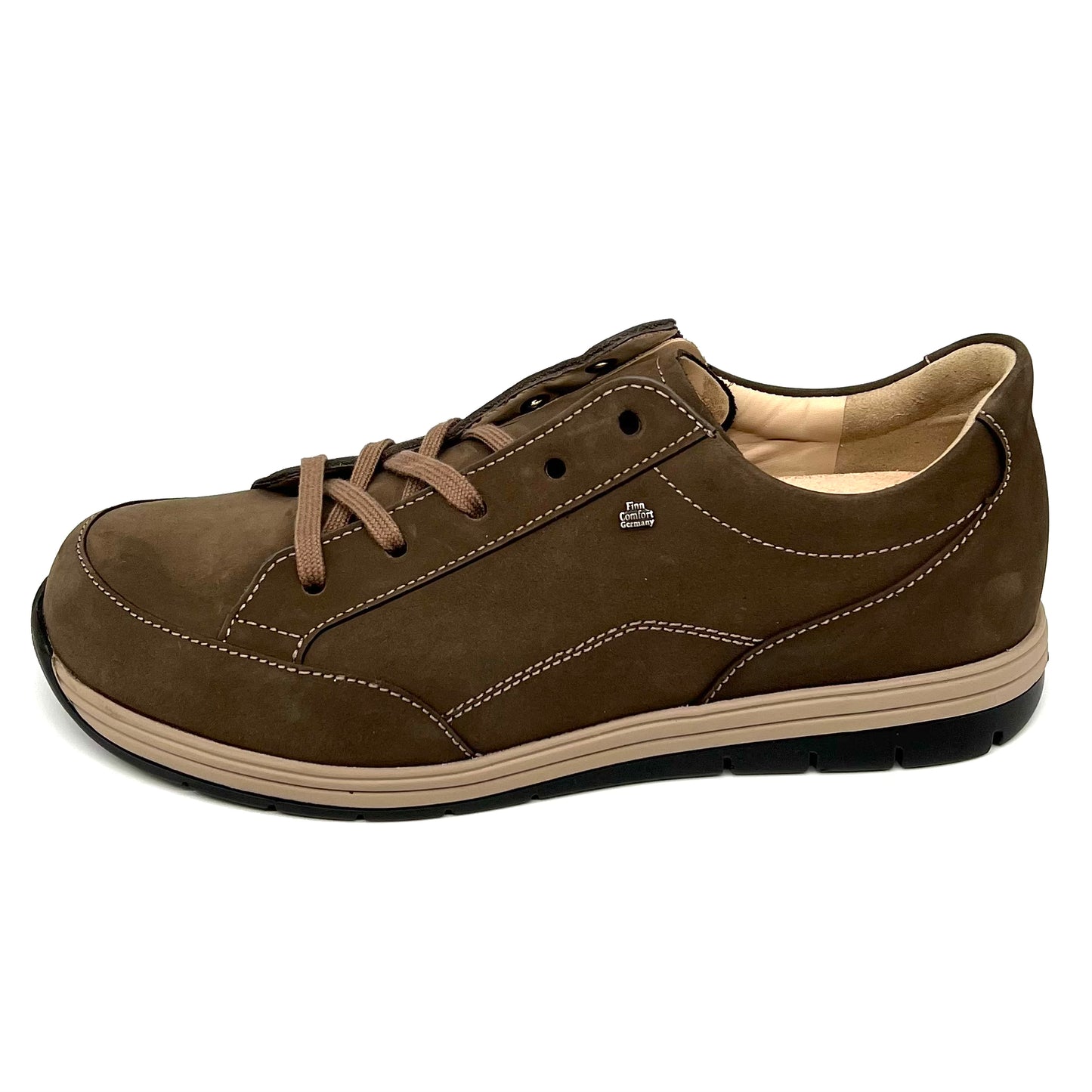 Herren Schnürer Halbschuh Sneakers Braun von Finn Comfort 17494