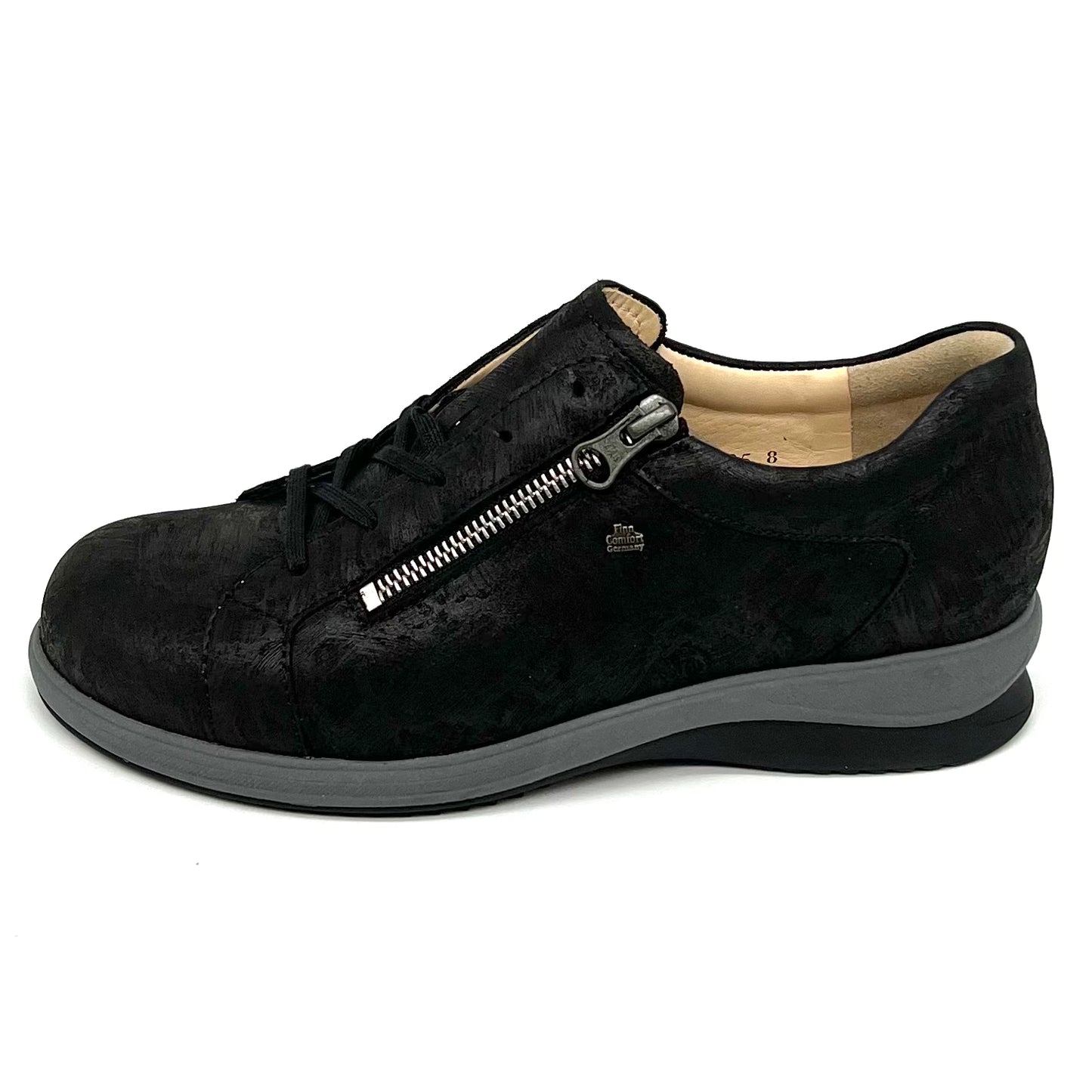 Damen Schnürer Halbschuh Sneakers Schwarz von Finn Comfort 17618