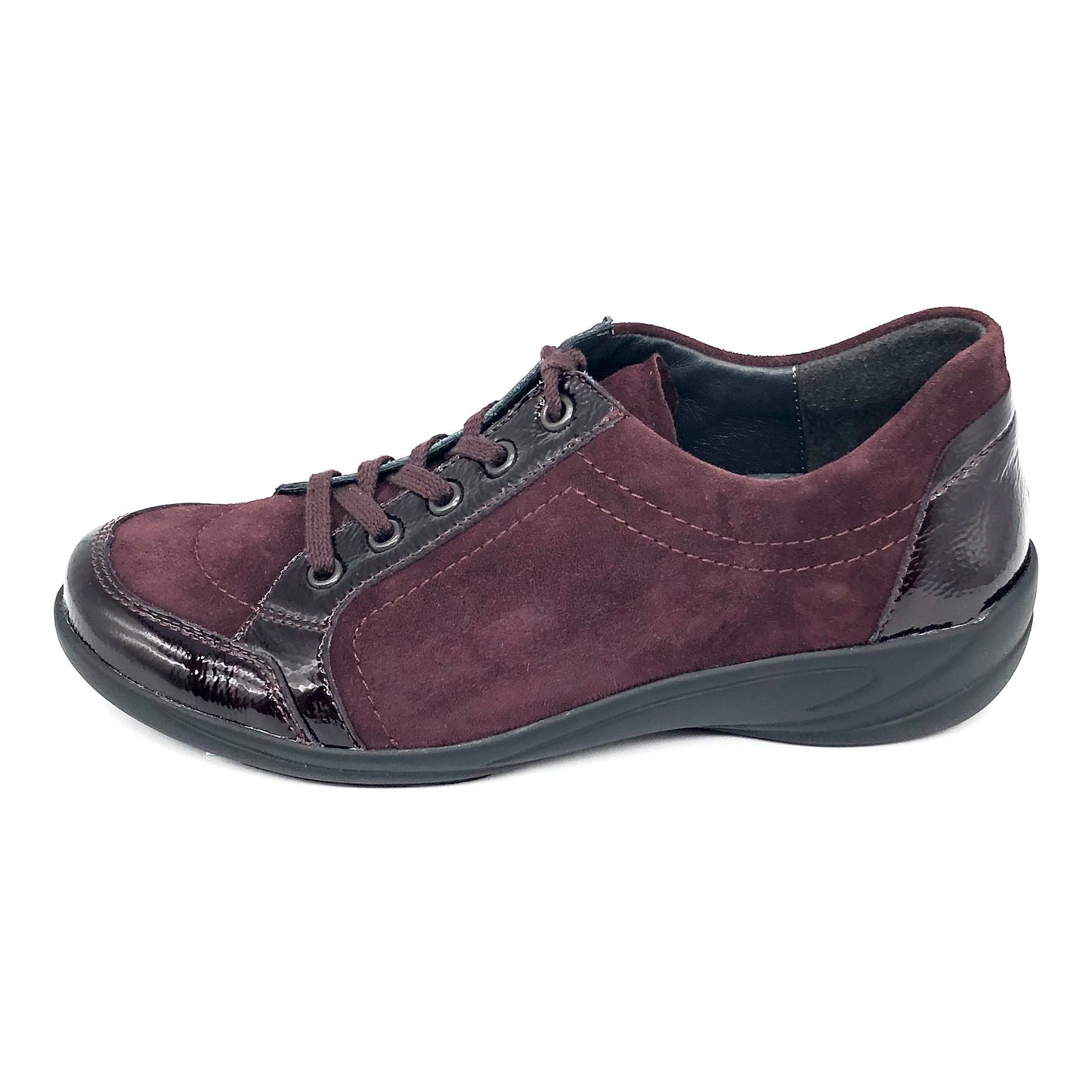 Damen Komfort Schnürer Bordeaux Semler 16481