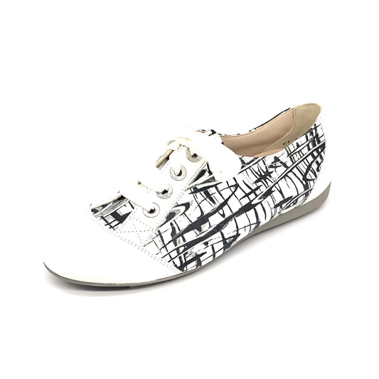 Damen Komfortschnürer Weiss Kombi von Semler 15819