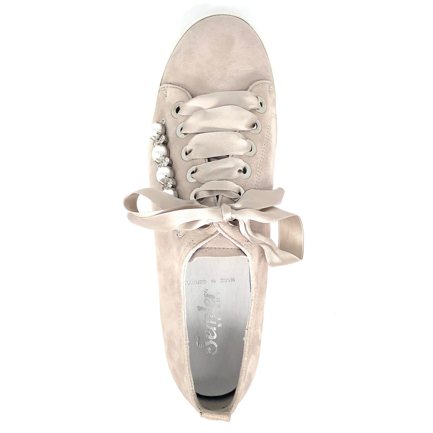 Damen Komfort Schnürer Beige Semler 16642