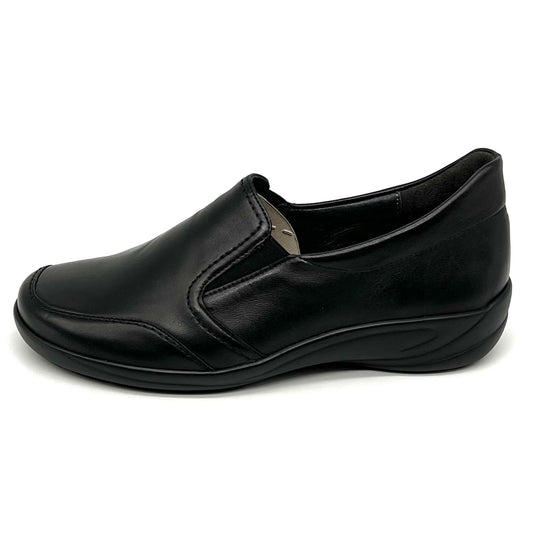 Damen Komfort Slipper Schwarz von Semler 17613