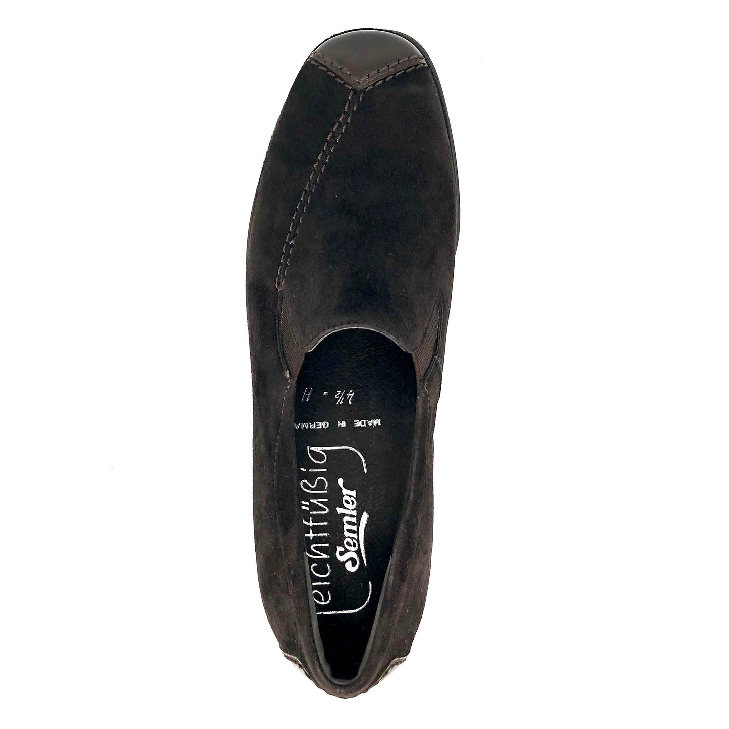 Damen Komfort Slipper Braun von Semler 15984