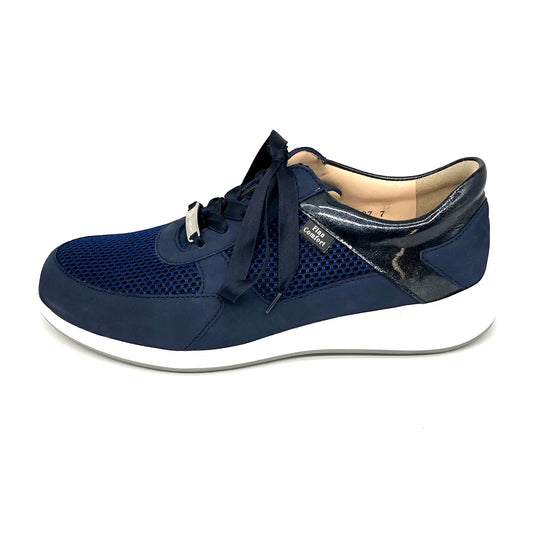 Damen Schnürer Sneaker Dunkelblau Finn Comfort 16967