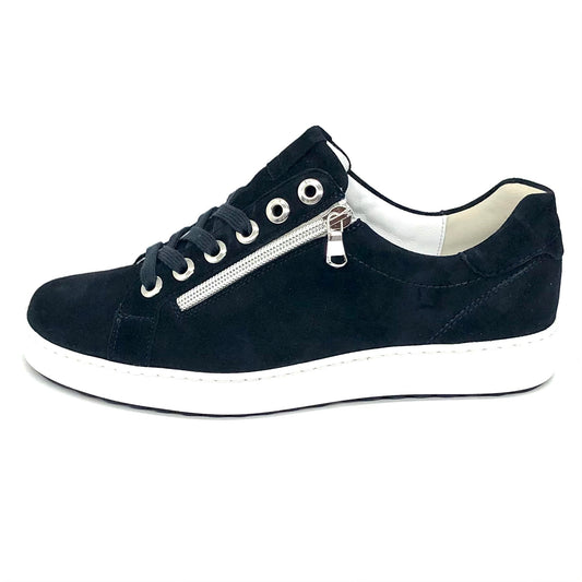 Damen Komfort Schnürer Blau Semler 17414