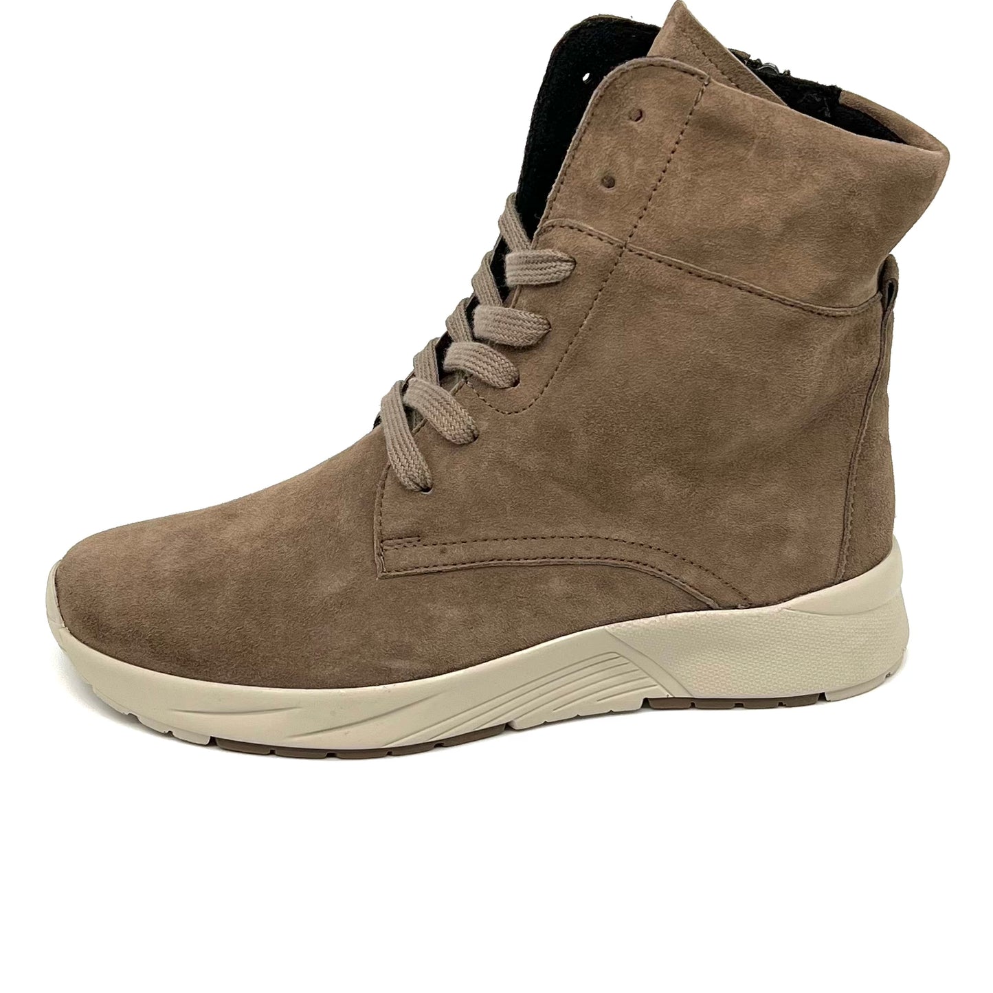 Damen Komfort Stiefel Schnürer Taupe von Semler 17606