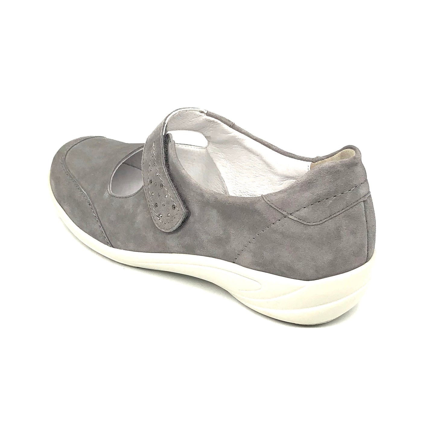 Damen Klettballerina Grau Semler 16460