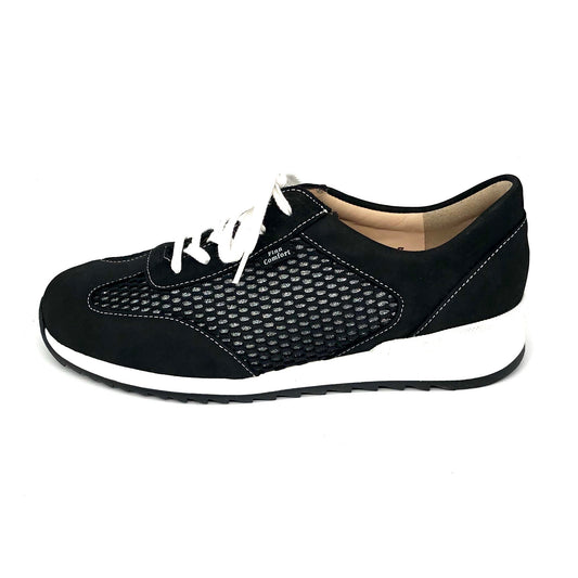Damen Schnürer Sneaker Schwarz Finn Comfort 16662