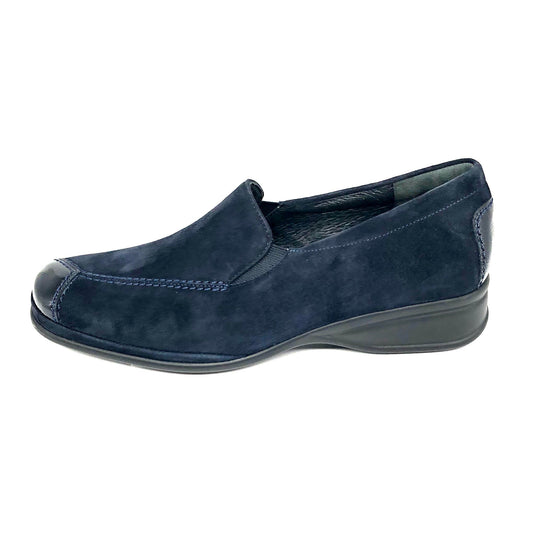Damen Komfort Slipper Dunkelblau von Semler 16954