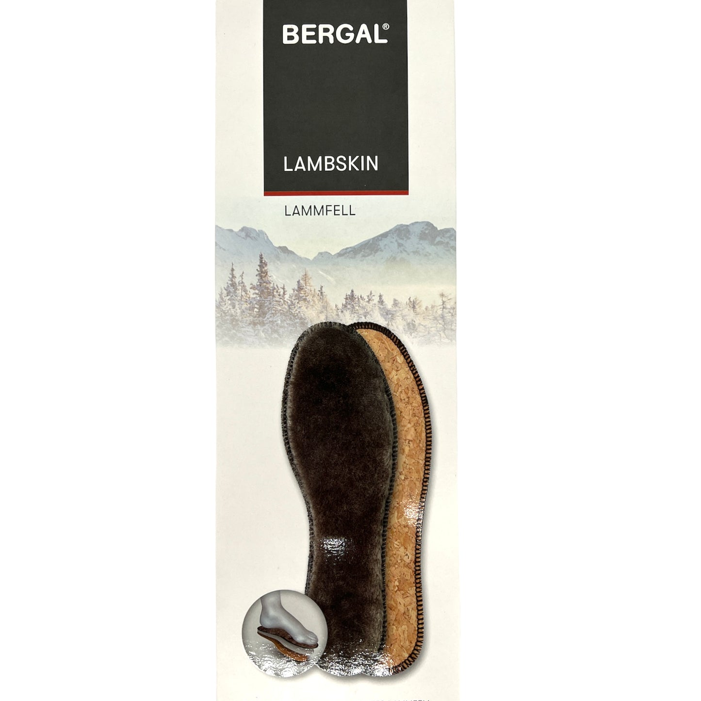 Einlegesohle Lambskin Lammfell Bergal 15736