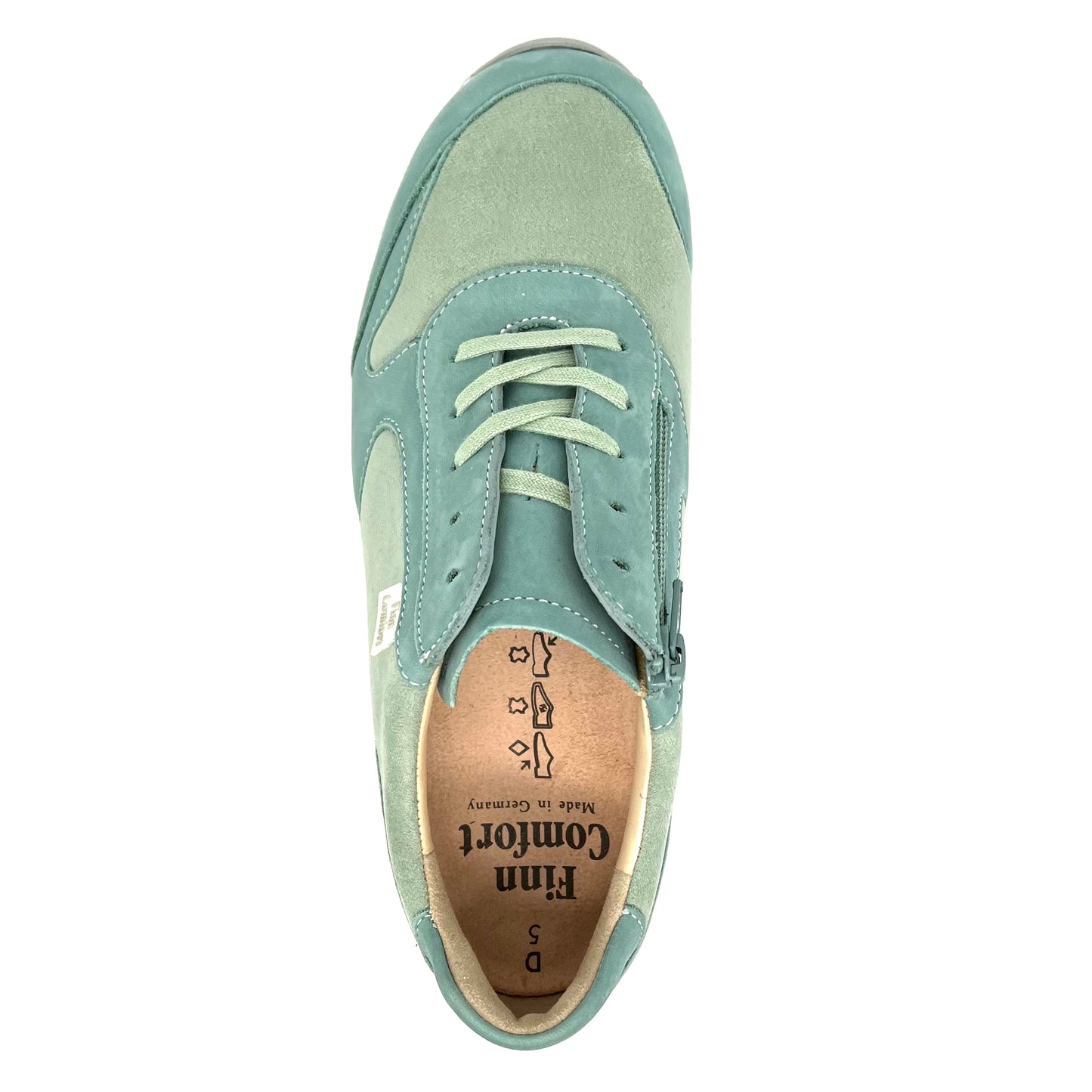 Damen Schnürer Halbschuh Sneakers Grün von Finn Comfort 17700