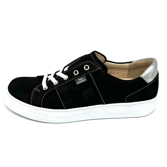 Damen Komfort Schnürer Sneakers Schwarz von Finn Comfort 17500