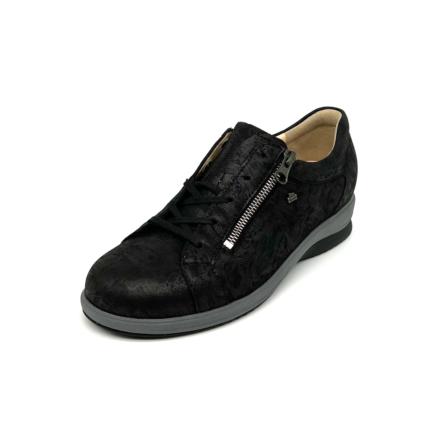 Damen Schnürer Halbschuh Sneakers Schwarz von Finn Comfort 17618