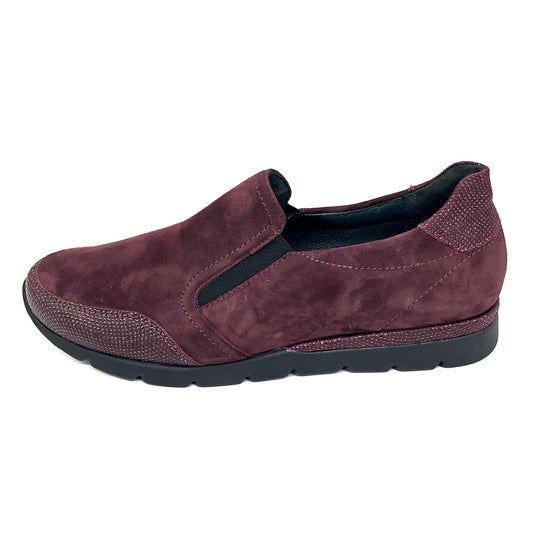 Damen Komfort Slipper Bordo von Semler 16486