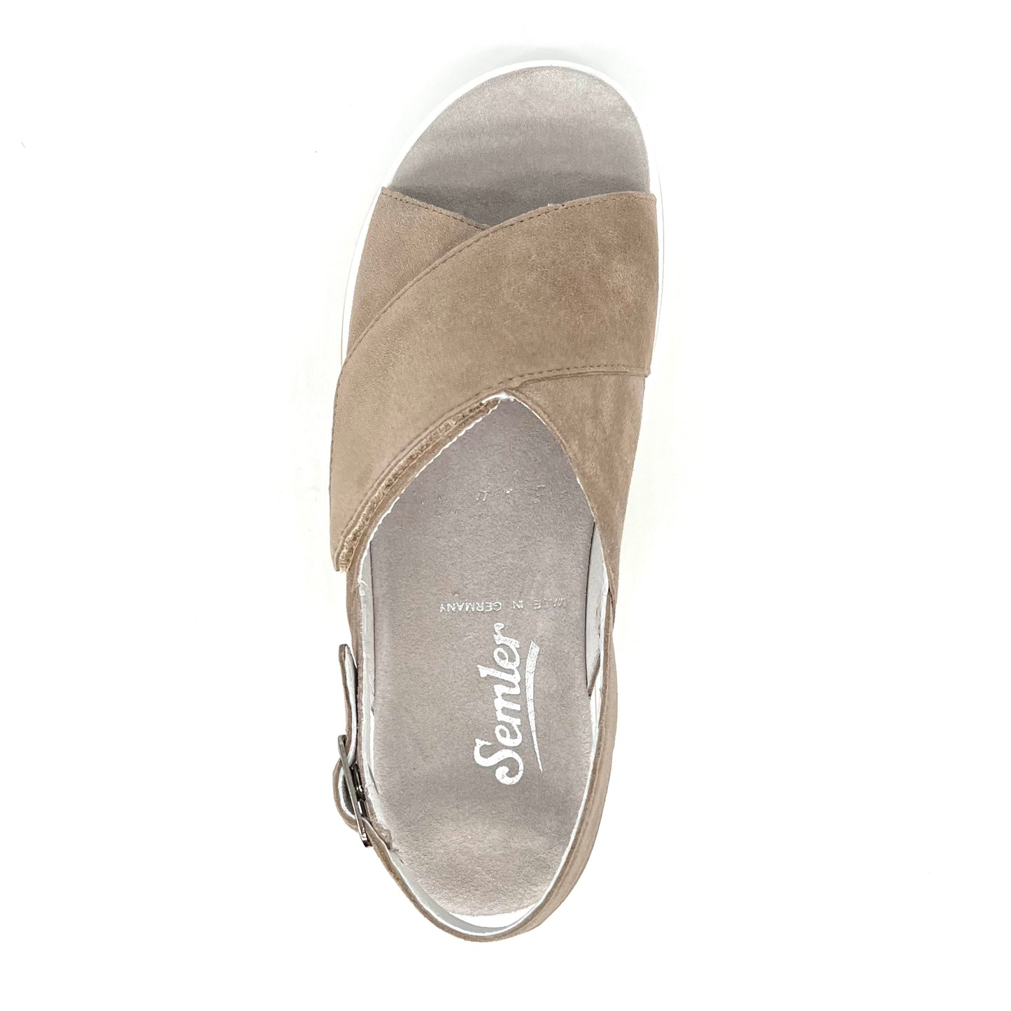 Damen Komfort Sandalette Beige von Semler 17524