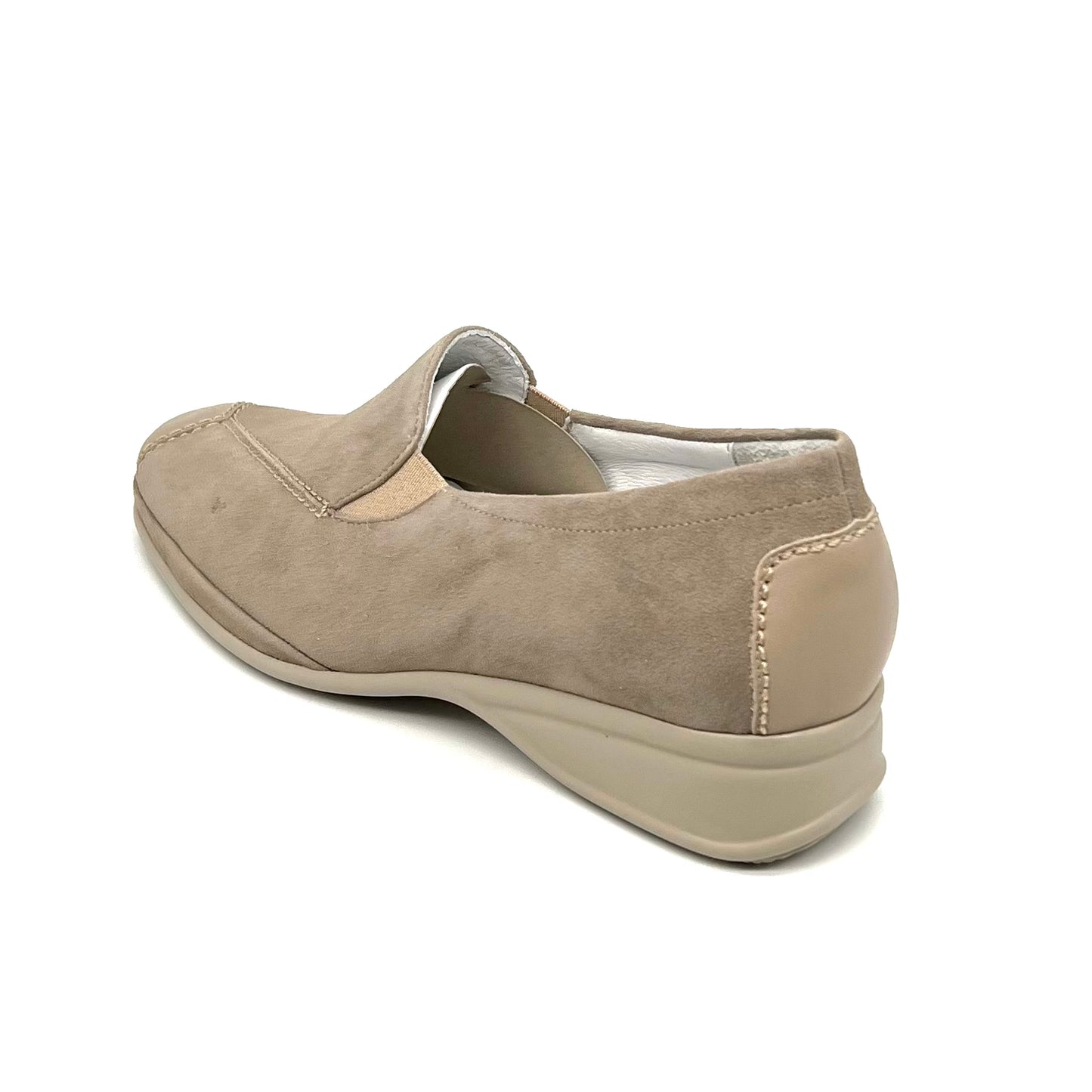 Damen Komfort Slipper Beige von Semler 17691