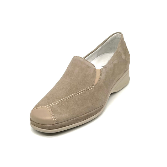 Damen Komfort Slipper Beige von Semler 17691