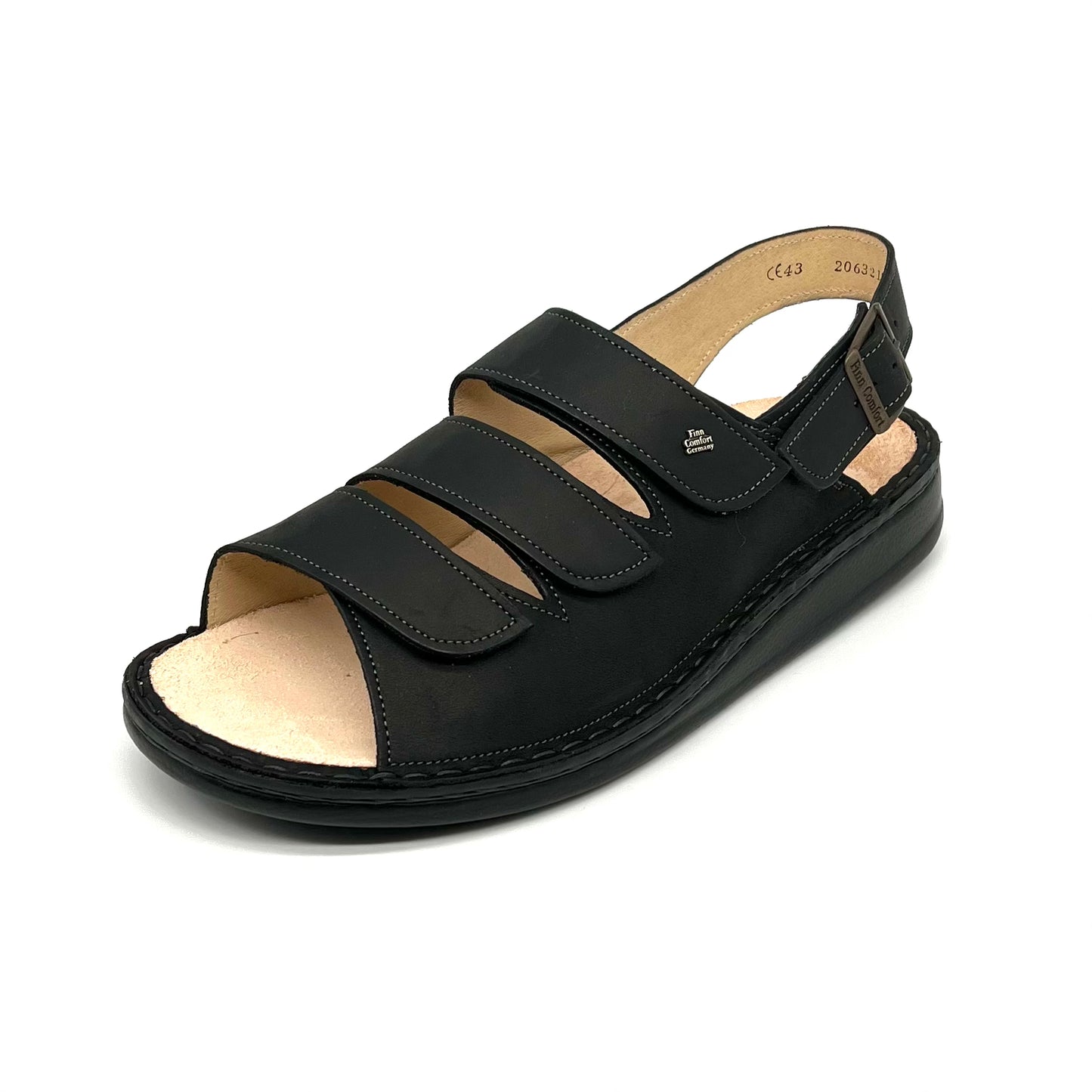 Herren Klett Sandale Schwarz von Finn Comfort 17492