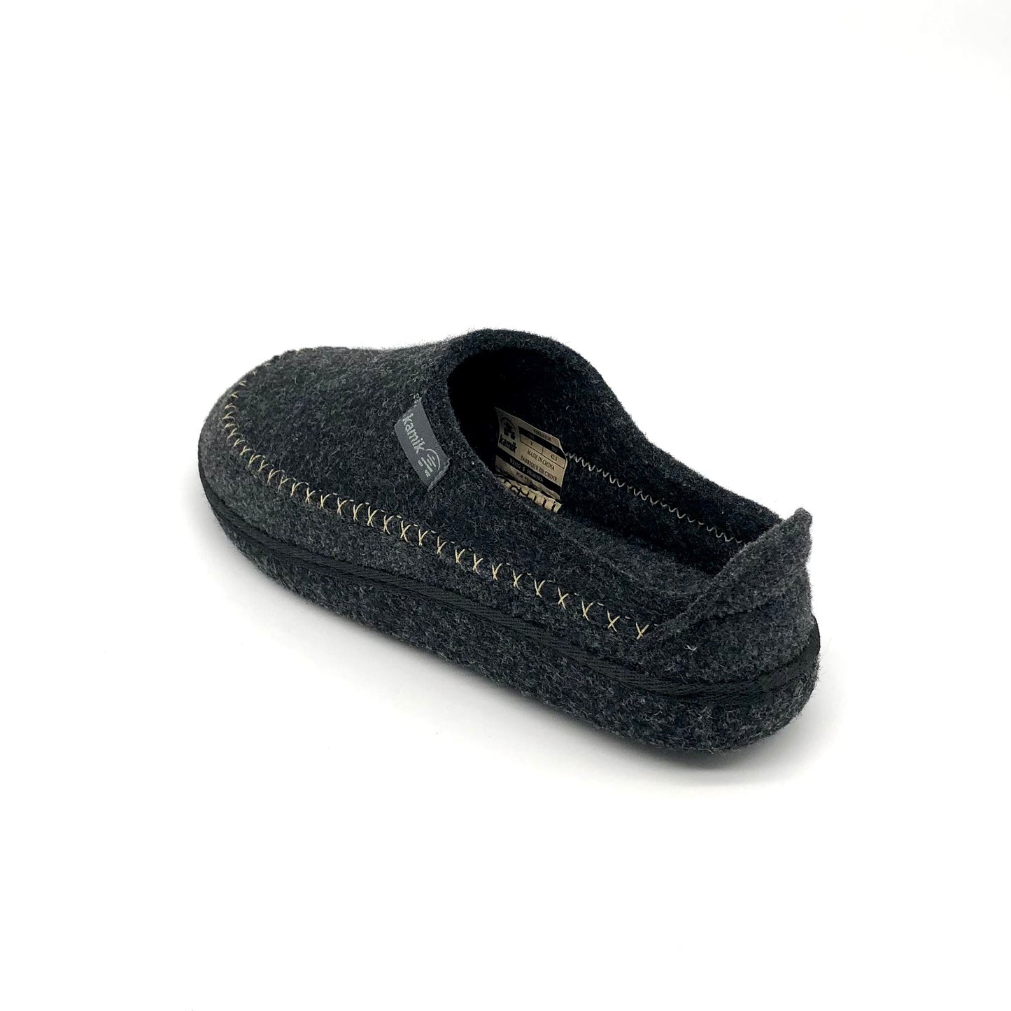 Herren Filz Pantoffel Schwarz Kamik 11515