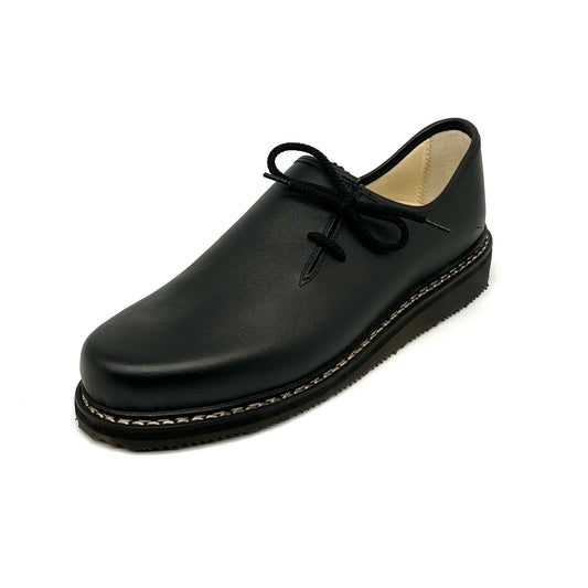 Haferlschuh Herren Schnürer Halbschuh Schwarz von Lega 16024