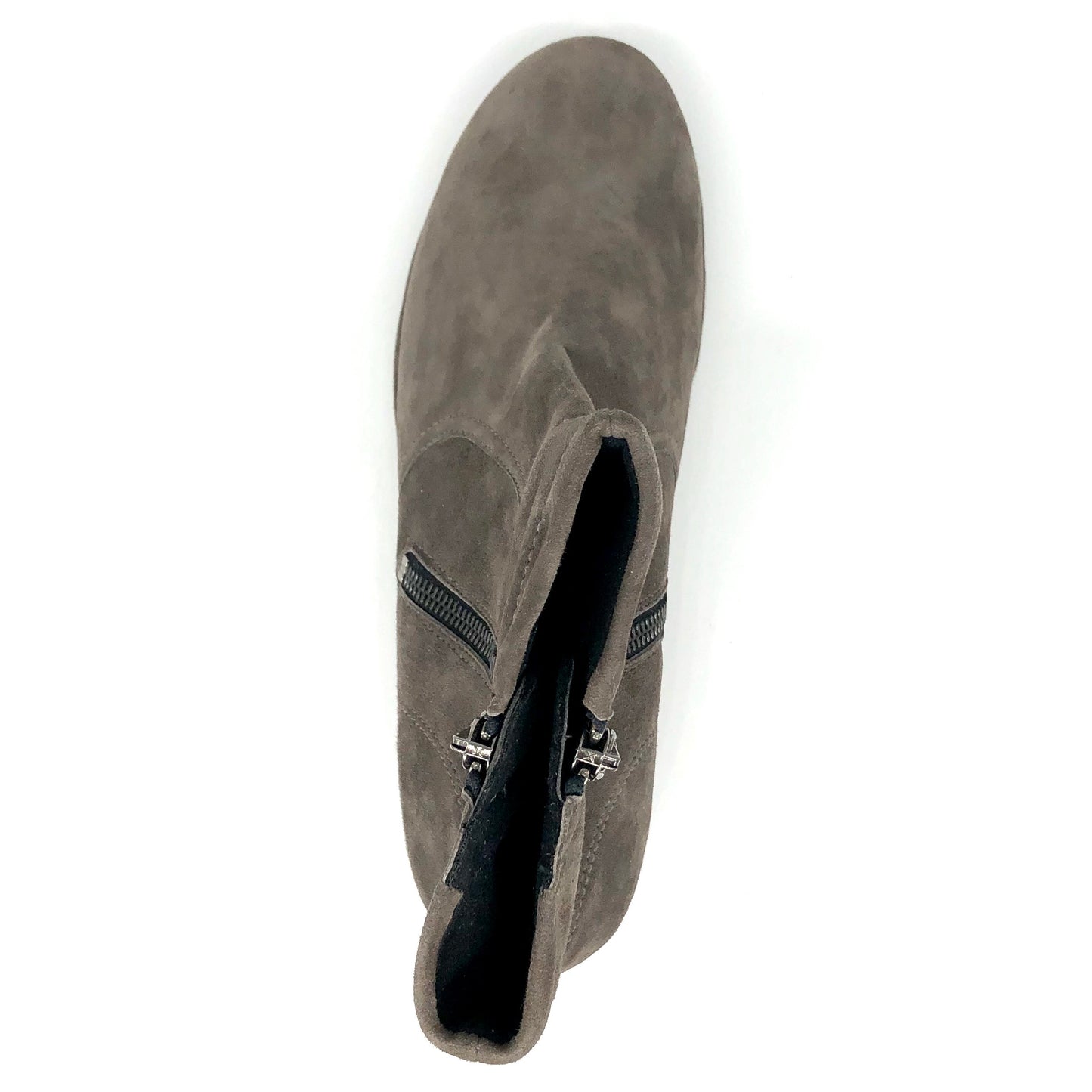 Damen Reissverschluss Stiefel Warmfutter Braun Semler 16251