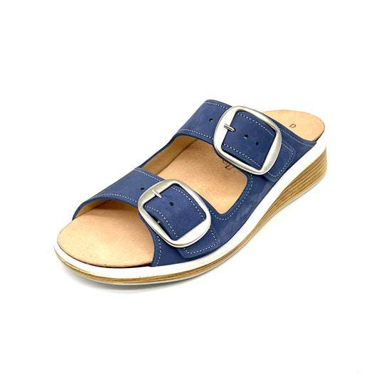 Damen Klett Pantolette Blau von Finn Comfort 17513