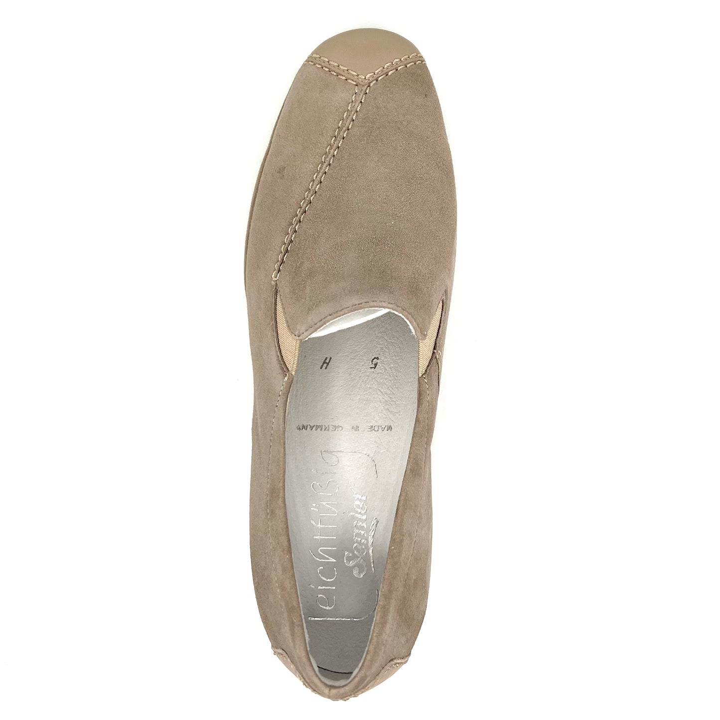 Damen Komfort Slipper Beige von Semler 17691