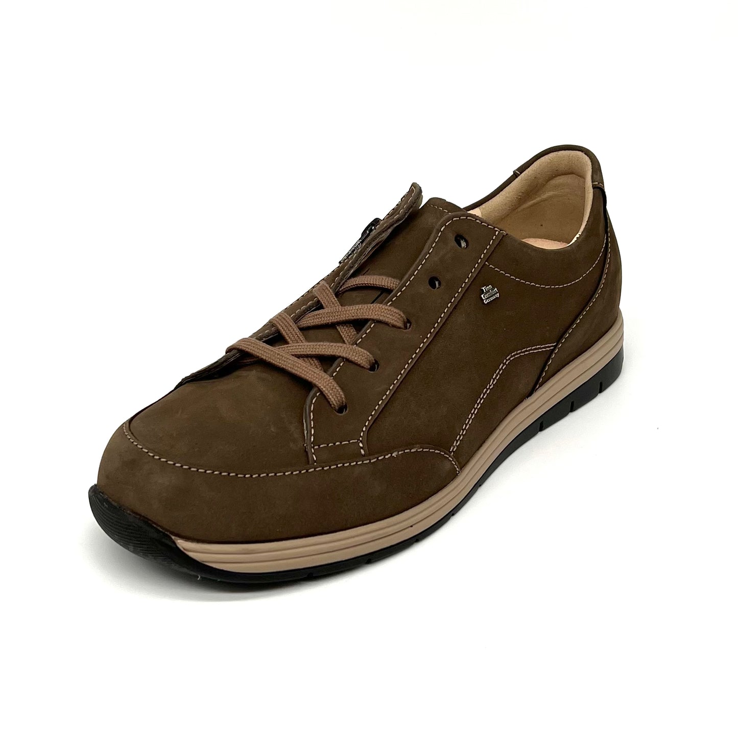 Herren Schnürer Halbschuh Sneakers Braun von Finn Comfort 17494