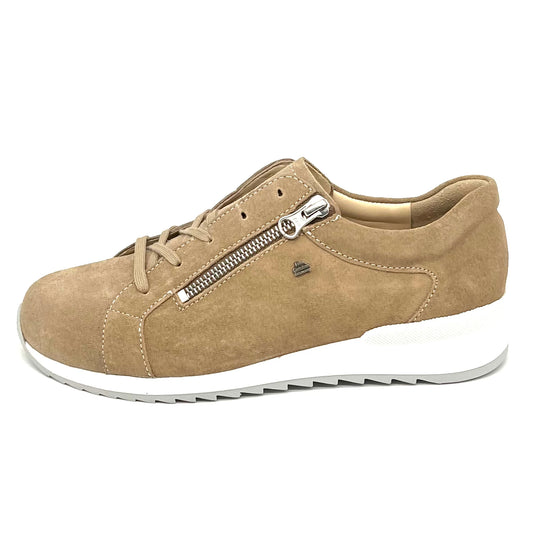 Damen Schnürer Halbschuh Sneakers Taupe von Finn Comfort 17701