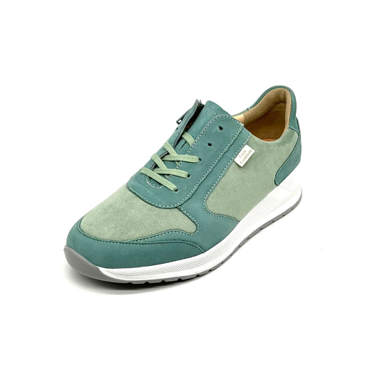 Damen Schnürer Halbschuh Sneakers Grün von Finn Comfort 17700