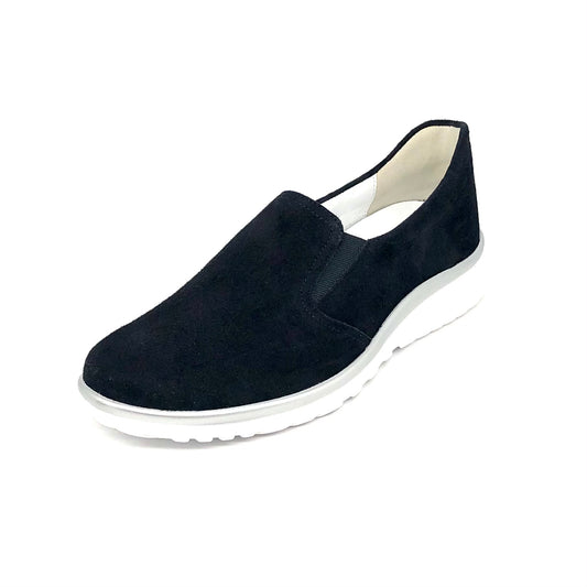 Damen Komfort Slipper Blau von Semler 17416