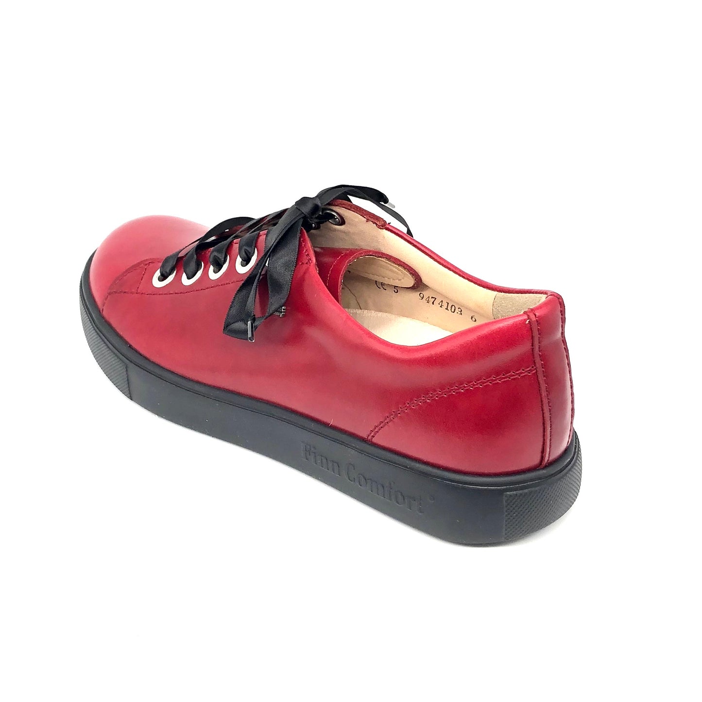 Damen Schnürer Halbschuh Rot Finn Comfort 17226