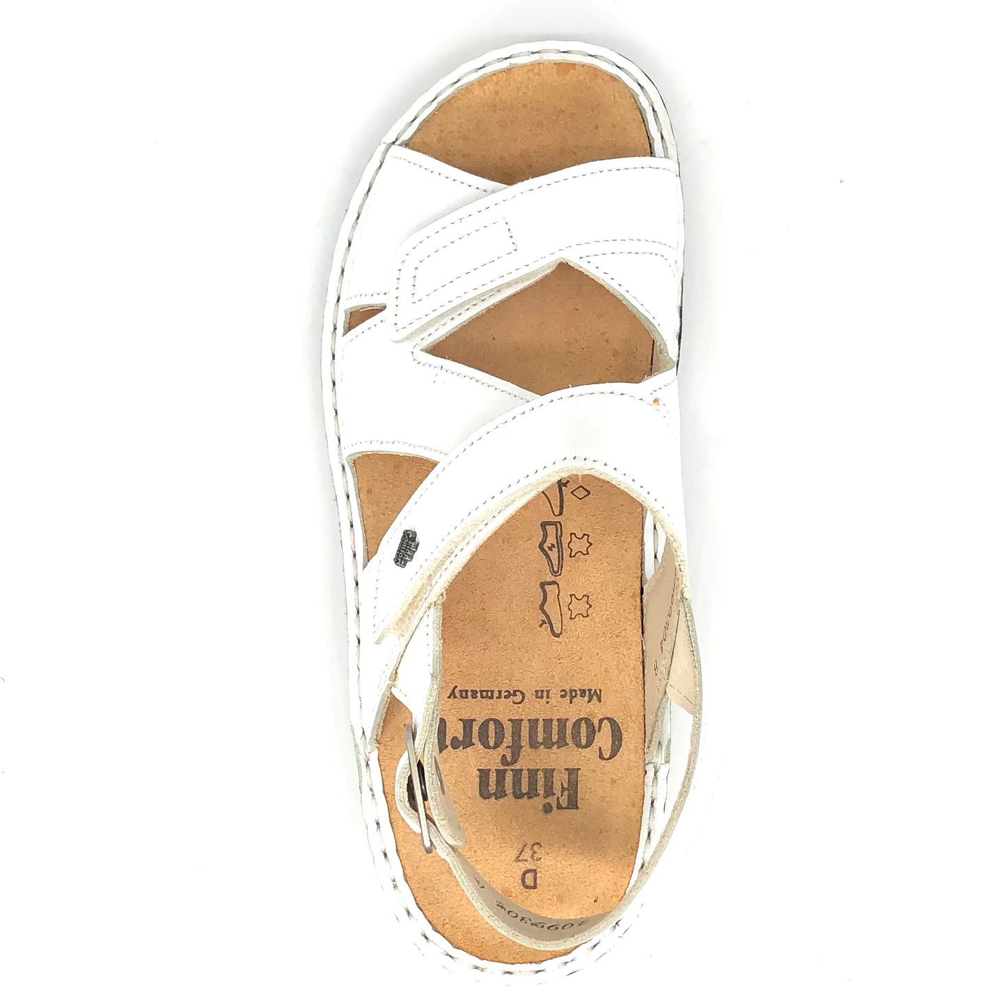 Sandalette weiß von Finn Comfort 15575