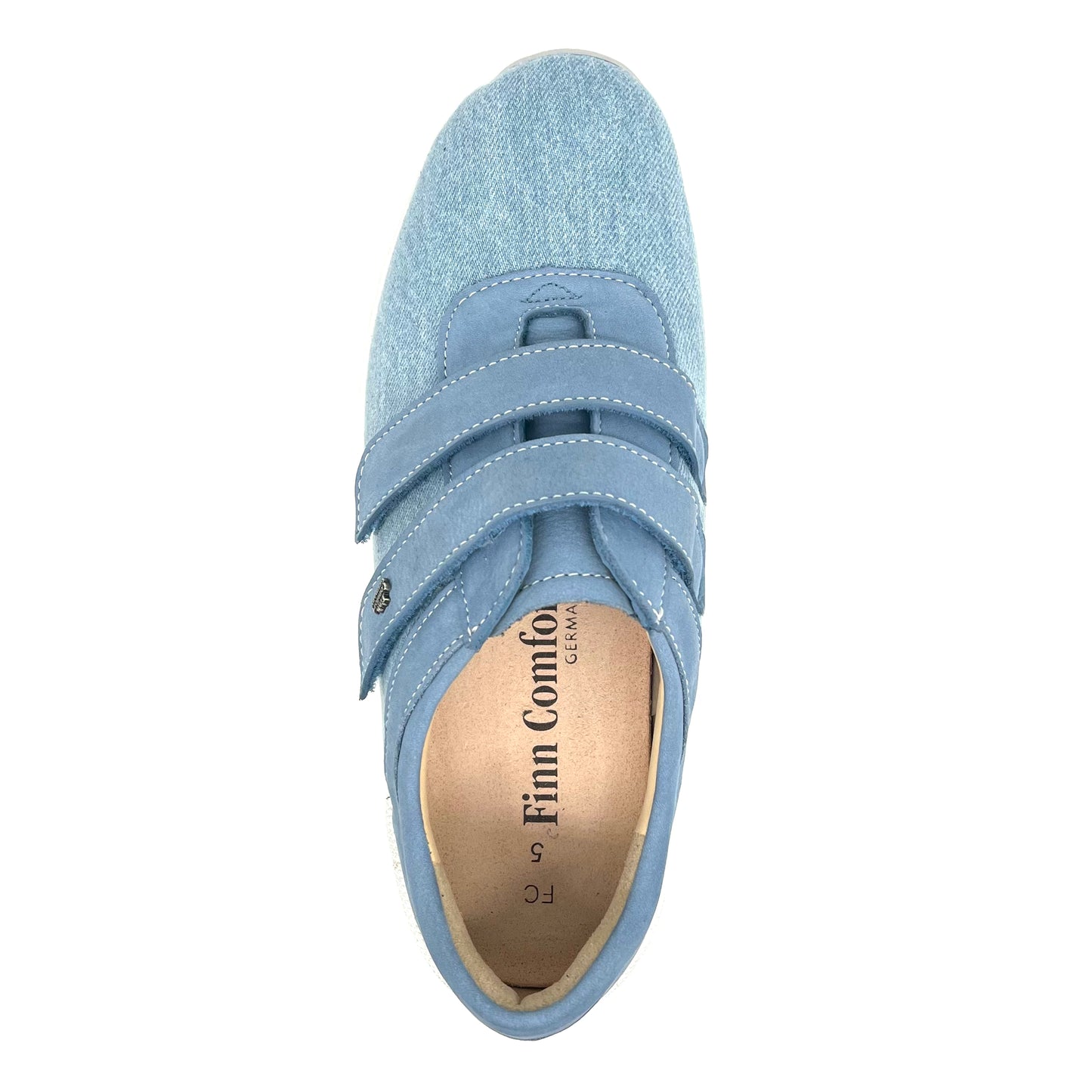 Damen Klett Halbschuh Sneakers Blau von Finn Comfort 17810
