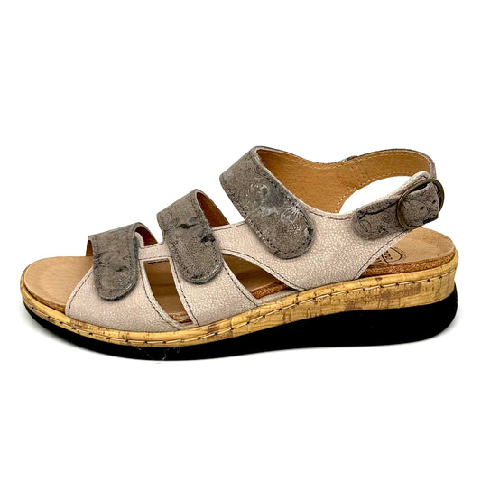 Damen Klett Sandalette Grau von Turm 17900