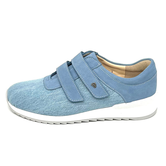 Damen Klett Halbschuh Sneakers Blau von Finn Comfort 17810