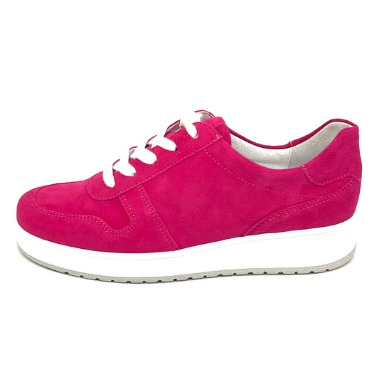 Damen Schnürer Halbschuh Sneakers Pink von Semler 17823
