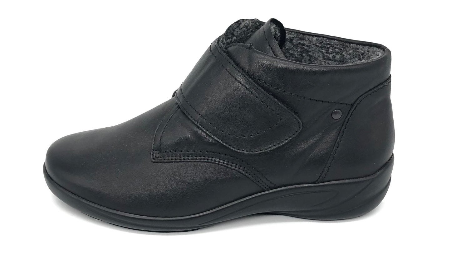 Damen Klett Stiefel Warmfutter Schwarz Semler 17092