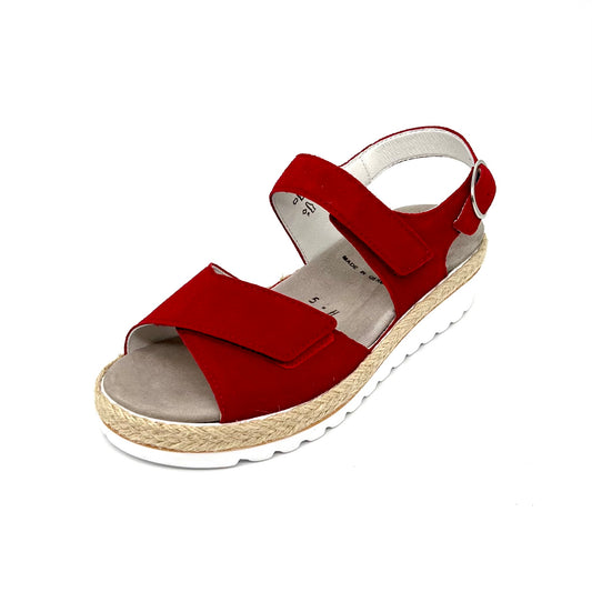 Damen Komfort Sandalette Rot von Semler 17532