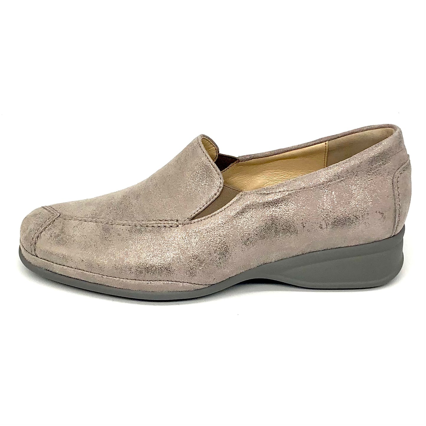 Damen Komfort Slipper Grau von Semler 16629