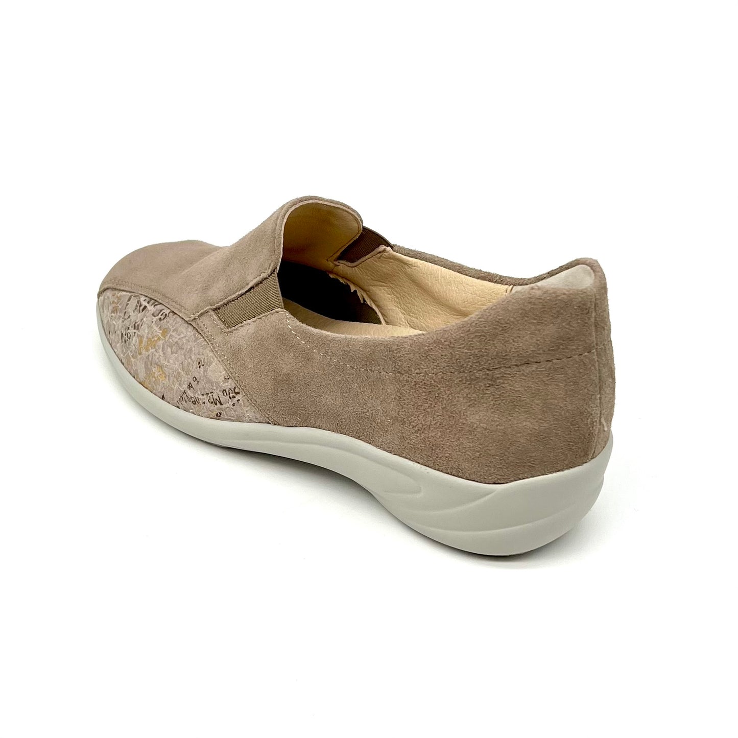 Damen Komfort Slipper Beige von Semler 17537