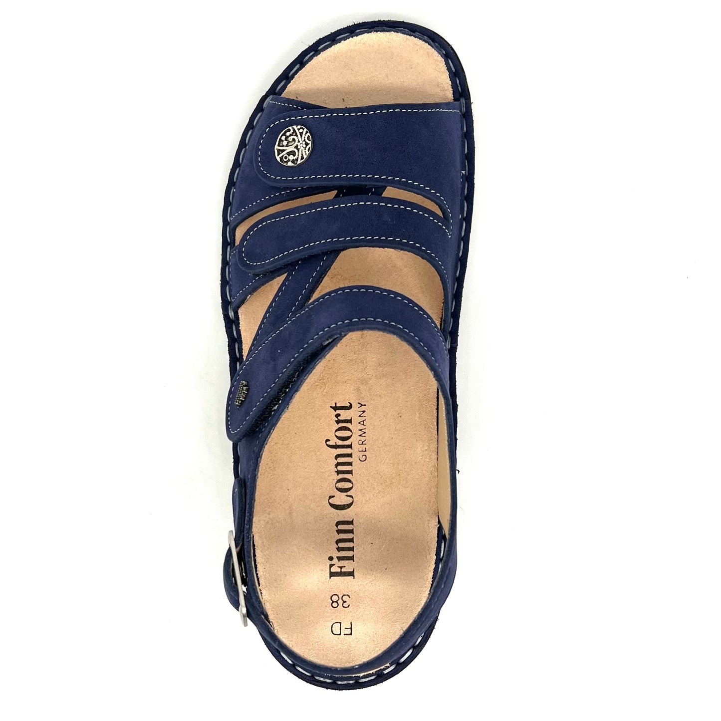 Damen Klett Sandalette Blau von Finn Comfort 17698