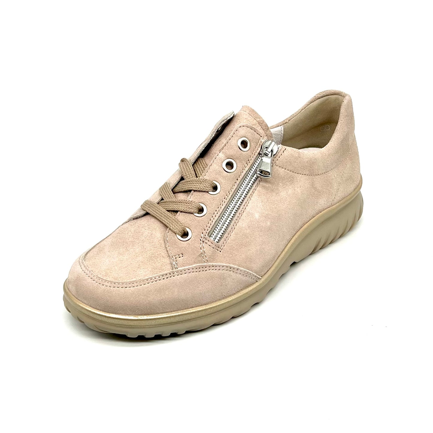 Damen Komfort Schnürer Beige von Semler 17534