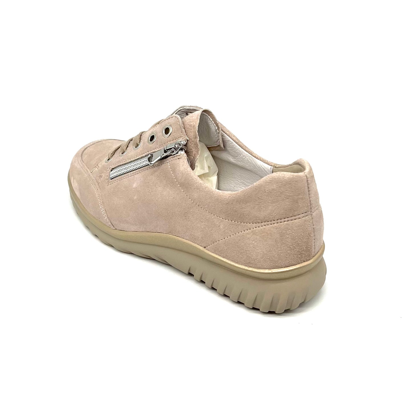 Damen Komfort Schnürer Beige von Semler 17534